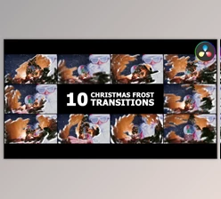 Download Christmas Frost Transitions | Davinci Resolve (Videohive 55804117)