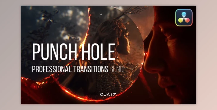 Download Punch Hole Transitions for Davinci Resolve (Videohive 55612485)