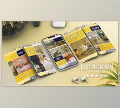 Download Instagram Vertical Reels Yellow (Videohive 55784160) - AE Project