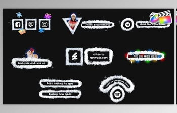 Download Stop <span class='badge badge-warning'>Motion</span> Snow Social Media Lower Thirds | FCPX (Videohive 55823359)
