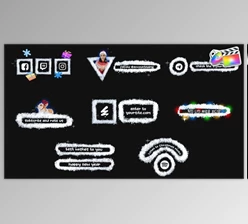 Download Stop Motion Snow Social Media Lower Thirds | FCPX (Videohive 55823359)