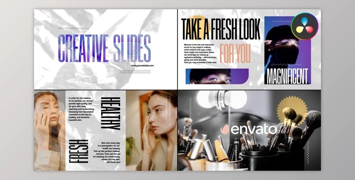 Download Creative Cut Slideshow for Davinci Resolve (Videohive 54833681)