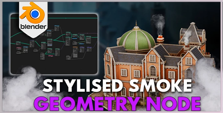 Download Blender Market - Blender 4 3DT Smoke Generator Geometry Node