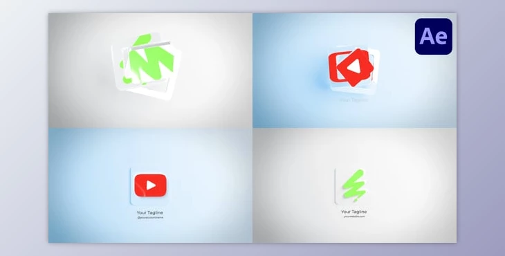 Download Minimal 3D Logo for After Effects (Videohive 55866924) - AE Project