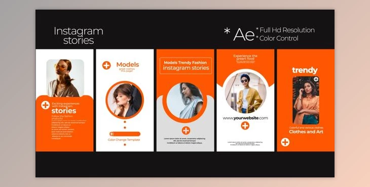 Download Instagram Fashion Stories 0.2 (Videohive 55907491) - AE Project