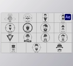 Download Barbershop Badge Titles for After Effects (Videohive 55944444) - AE Project