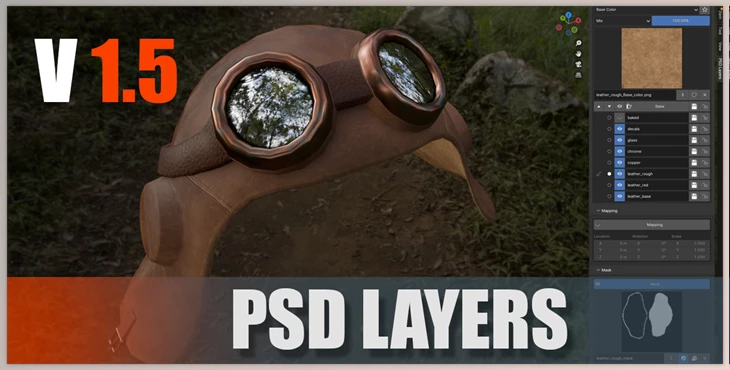 Download Blender Market - PSD Layers v1.5.1 for Blender
