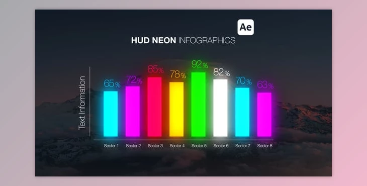 Download HUD Neon Infographics (Videohive 55977233) - AE Project