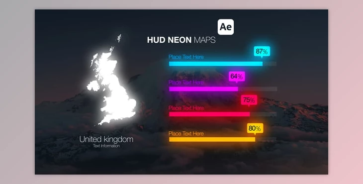 Download HUD Neon Maps (Videohive 55977247) - AE Project