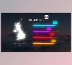 Download HUD Neon Maps (Videohive 55977247) - AE Project