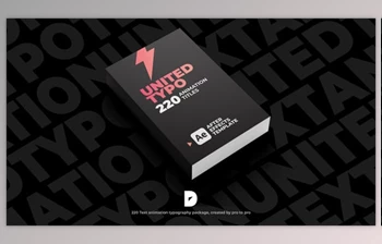 Download United Typo 220 <span class='badge badge-warning'>Text</span> Animation (Videohive 42712611) - AE Project