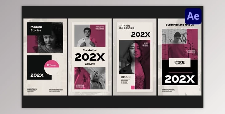Download Modern Stories for After Effects (Videohive 55010810) - AE Project