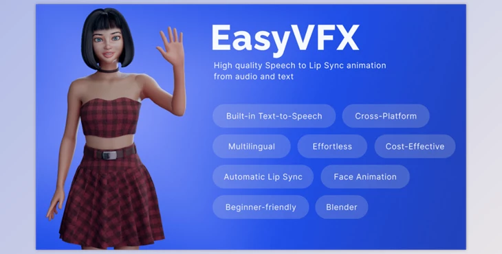 Download Blendermarket - Easyvfx Lip Sync Plugin For Blender v1.0.0