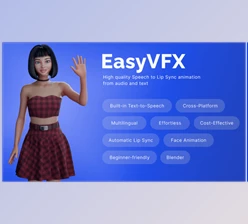 Download Blendermarket - Easyvfx Lip Sync Plugin For Blender v1.0.0