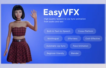 Download Blendermarket - Easyvfx Lip Sync Plugin For <span class='badge badge-warning'>Blender</span> v1.0.0