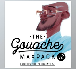 Download Gumroad - The Gouache MaxPack v2 - Brushes for Procreate