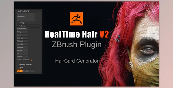 Download Artstation - Real-time Hair ZBrush Plugin v2