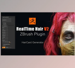 Download Artstation - Real-time Hair ZBrush Plugin v2