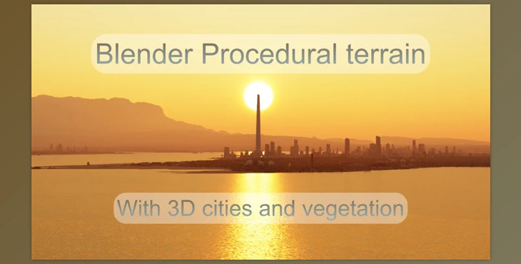 Download Blender Market - Large Scale Procedural Terrain Generator With 3D Cities And Vegetation