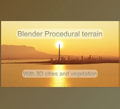 Download Blender Market - Large Scale Procedural Terrain Generator With 3D Cities And Vegetation