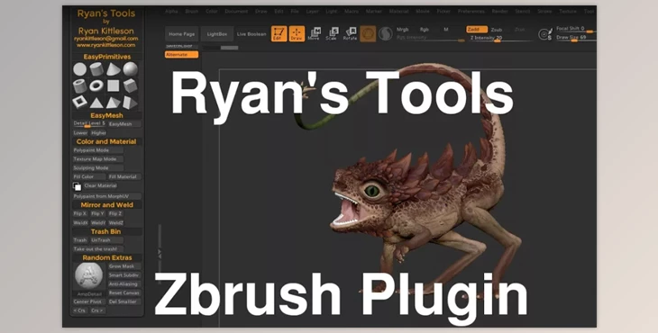 Gumroad - Download Ryan's Tools Zbrush Plugin Pro v2.3 (Win)