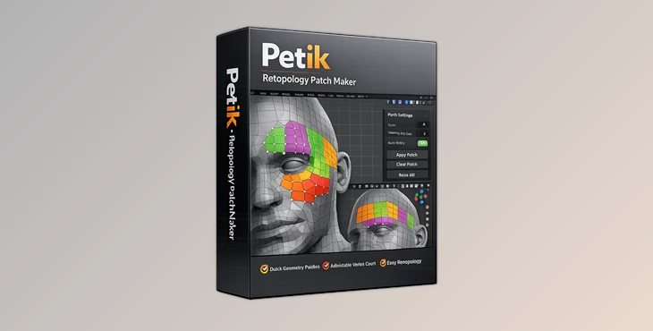Blender - Download Petik - Retopology Patch Maker v2.0.7