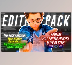 Download My Full Editing Pack (With Working Process)
