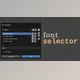 Download Font selector v3.0.2 for Blender