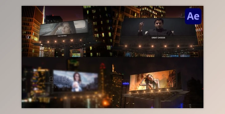 Download Billboard In Night City for After Effects (Videohive 56323304) - AE Project