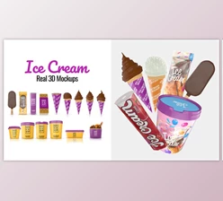 Download Ice Cream Real 3D Mockups (Videohive 45915994) - AE Project