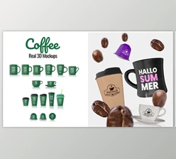 Download Coffee Cup Real 3D Mockups (Videohive 45571616) - AE Project
