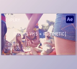 Download Retro VHS Aesthetic Titles (Videohive 56475922) - AE Project