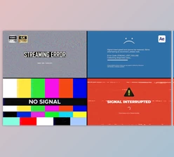 Download Signal Lost Overlays (Videohive 56336142) - AE Project