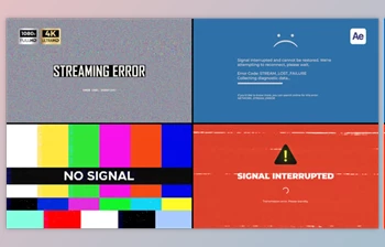 Download <span class='badge badge-warning'>Signal</span> Lost Overlays (Videohive 56336142) - AE Project