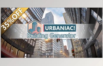 Download <span class='badge badge-warning'>Blender</span> Market - URBANIAC! Building Generator v0.31