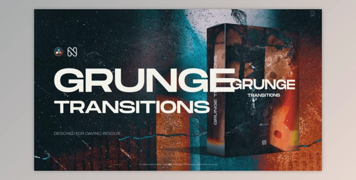 Download Grunge Transitions for DaVinci Resolve (Videohive 56698094)