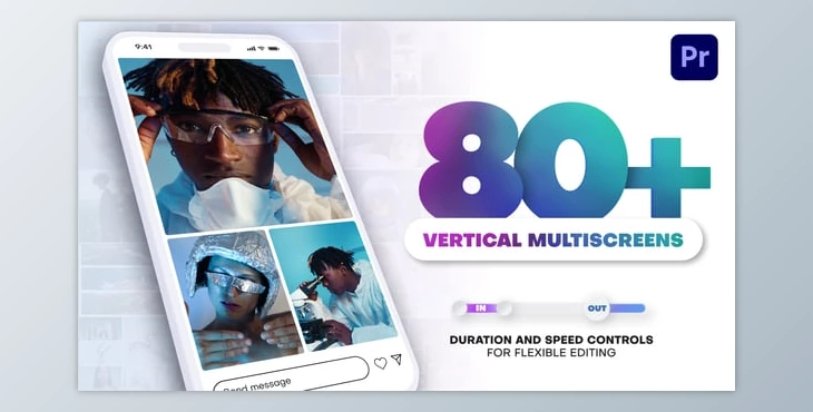 Download Vertical Multiscreen Transitions (Videohive 56656686) - PR Project