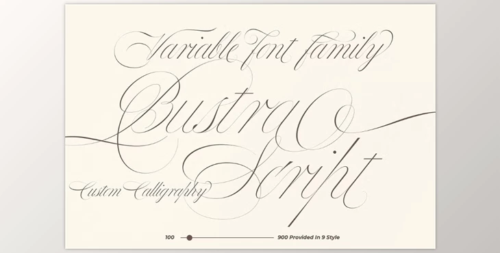 Download Bustra Script Pro Font CreativeMarket - 91936570