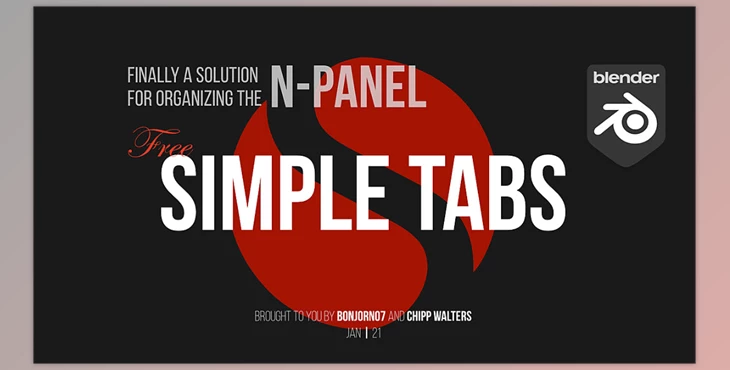 Blender - Download Simple Tabs v1.2.5