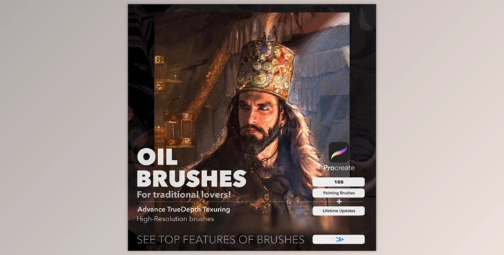 Gumroad - Download Procreate brushes Oil’s Powerpack for traditional Lovers!