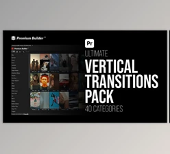 Download Vertical Transitions Pack for Premiere Pro (Videohive 56905631) - PR Project