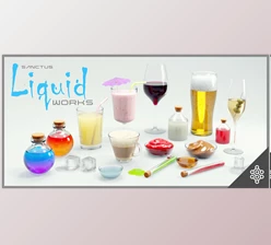 Blender Market - Download Sanctus Liquid Works - Procedural Materials And Assets v1.0.1