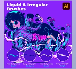 Fernando Nunes - Download The Intergalactic Liquid & Irregular Illustrator Brushes