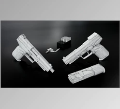 CGTrader - Download FN Five-Seven MK2 Handgun (Low-poly 3D model) - Blender
