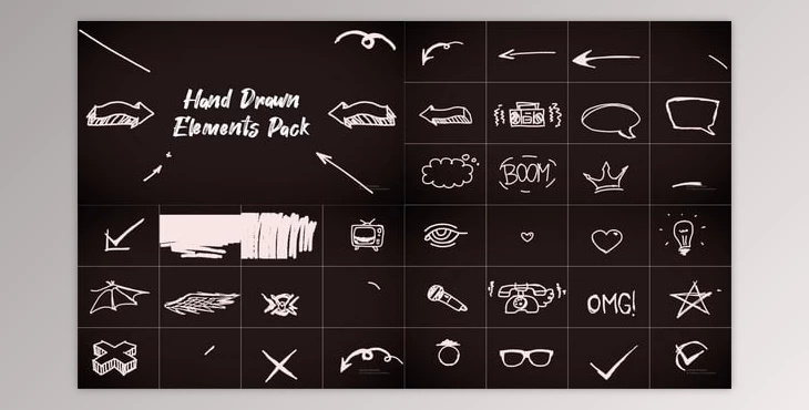 Download Hand Drawn Elements Pack (Videohive 57189729)