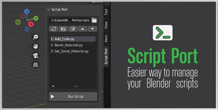 Blender Market - Download Script Port v1.0 - Manage Python Scripts In Blender