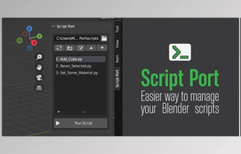 <span class='badge badge-warning'>Blender</span> <span class='badge badge-warning'>Market</span> - Download Script Port v1.0 - Manage Python Scripts In <span class='badge badge-warning'>Blender</span>
