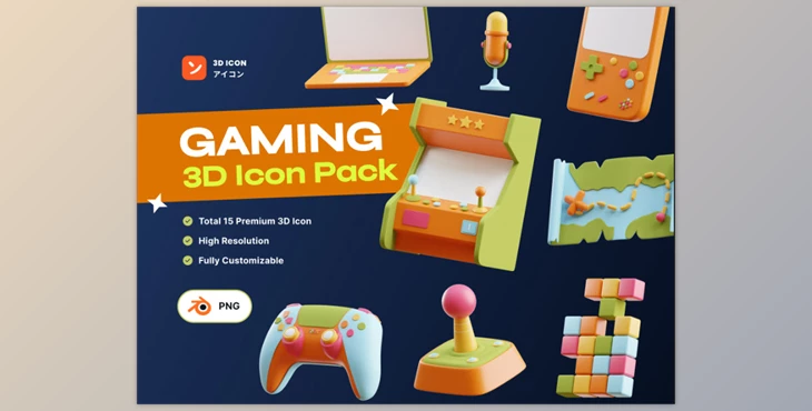 Ui8 - Download Gaming 3D Icon Pack