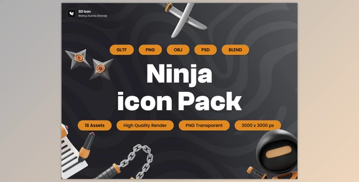 Ui8 - Download Ninja 3D Icon Pack