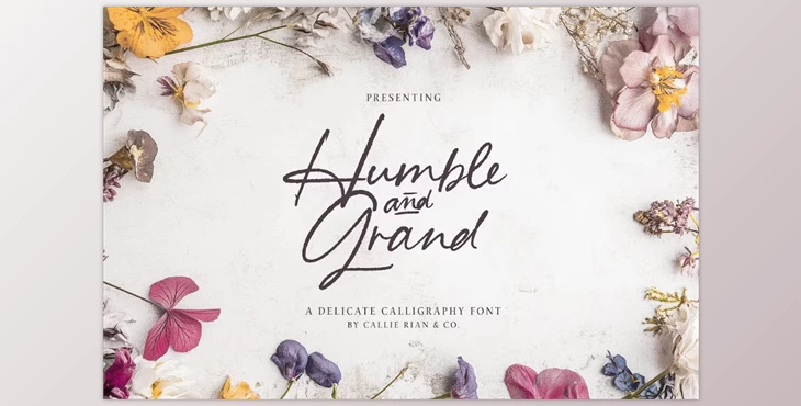 Download Humble & Grand Handwritten Script (CreativeMarket 287020828)